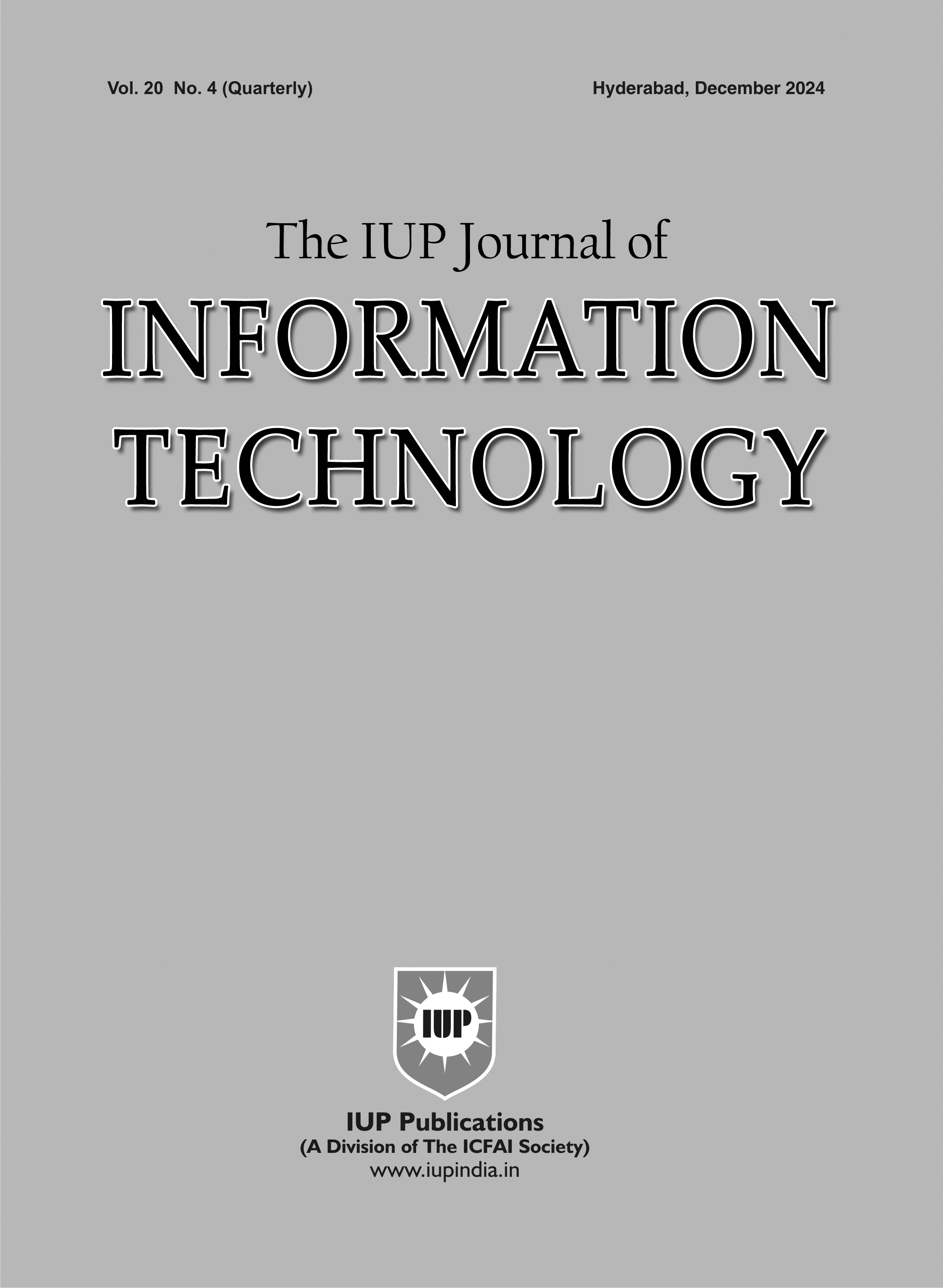 The IUP Journal of Information Technology