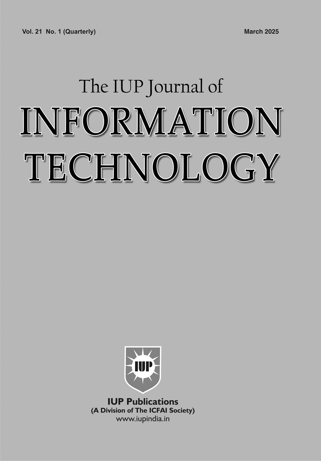 The IUP Journal of Information Technology