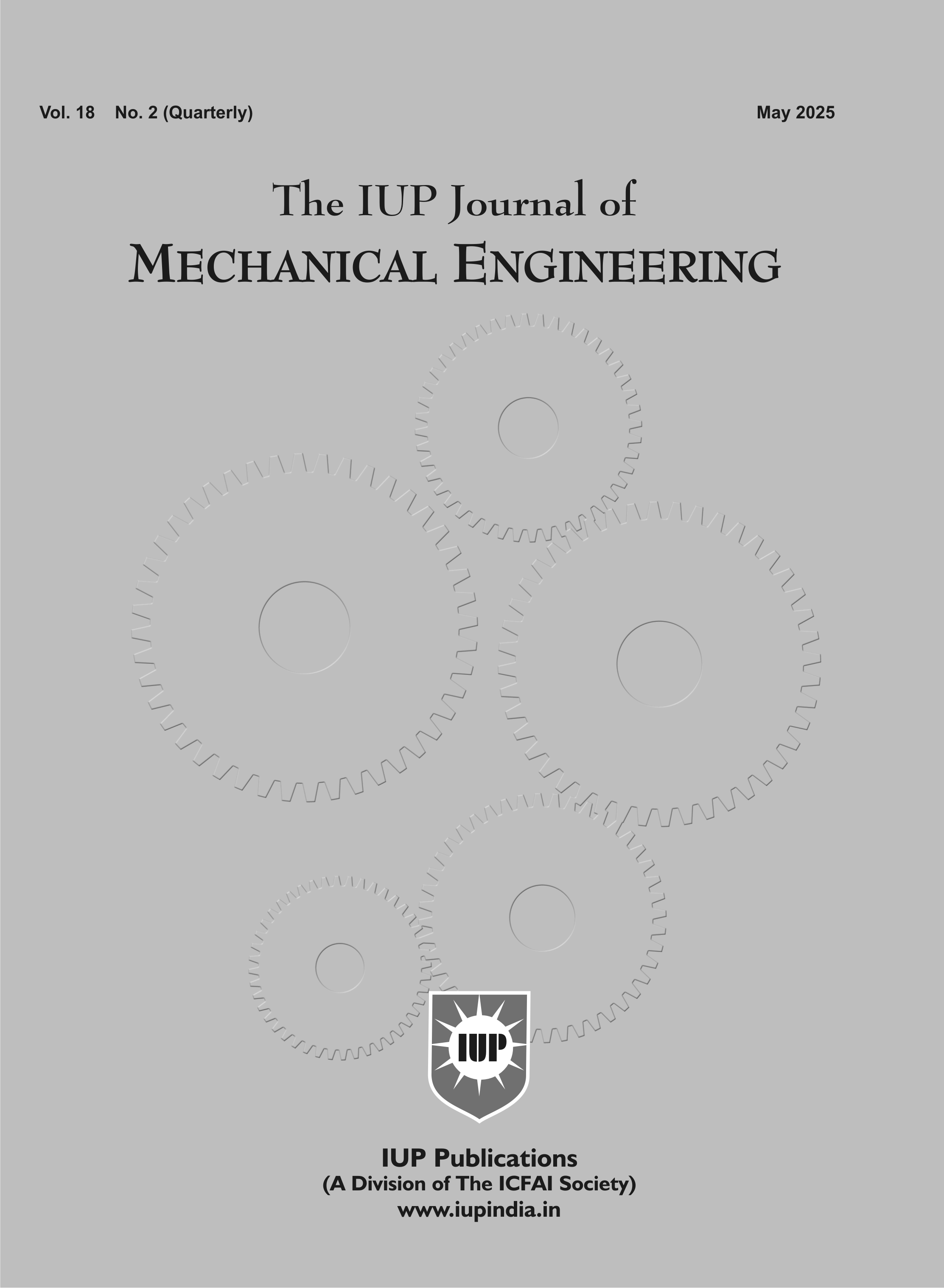 The IUP Journal of Mechanical Engineering