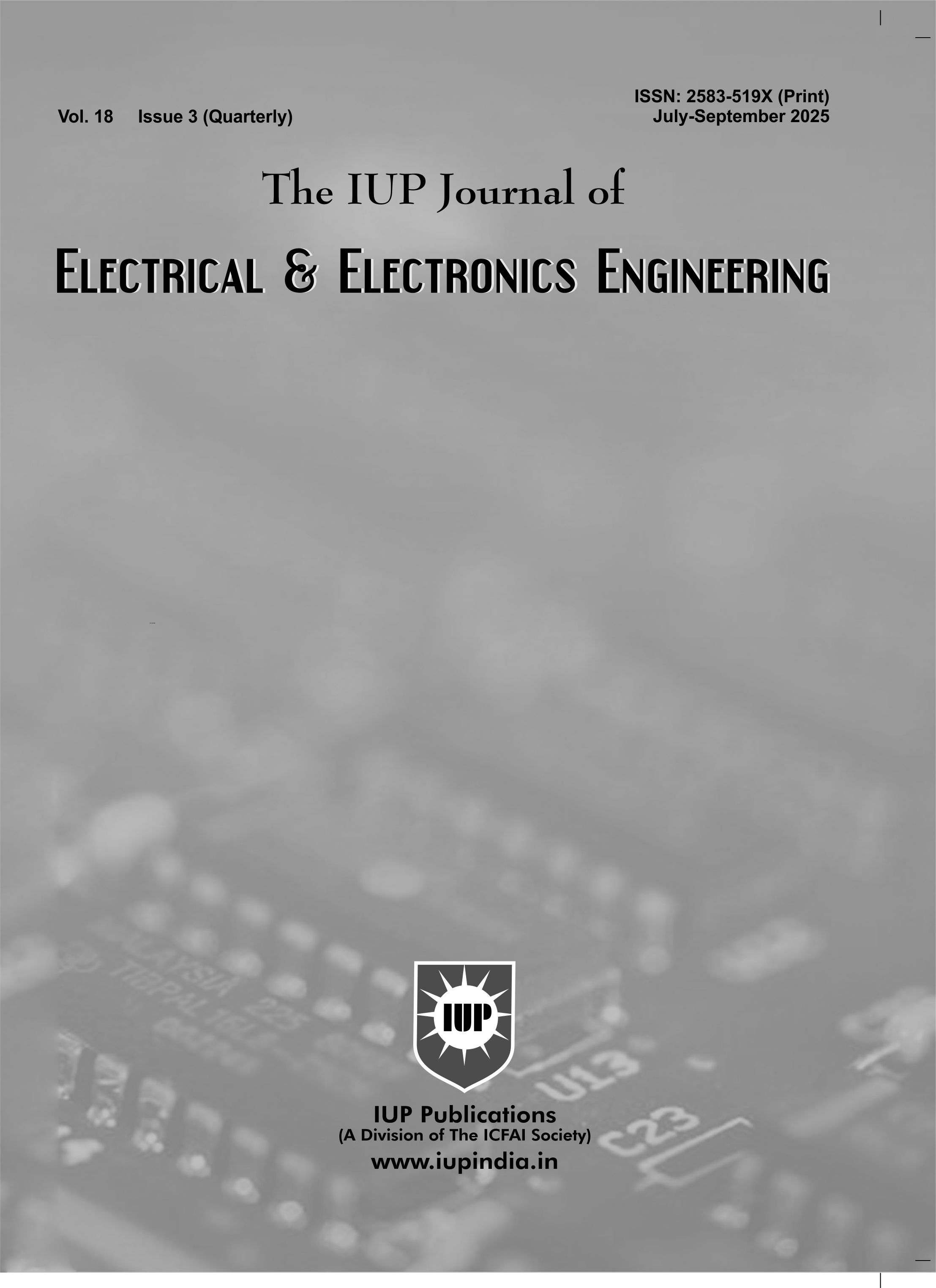 The IUP Journal of Electrical & Electronics Engineering