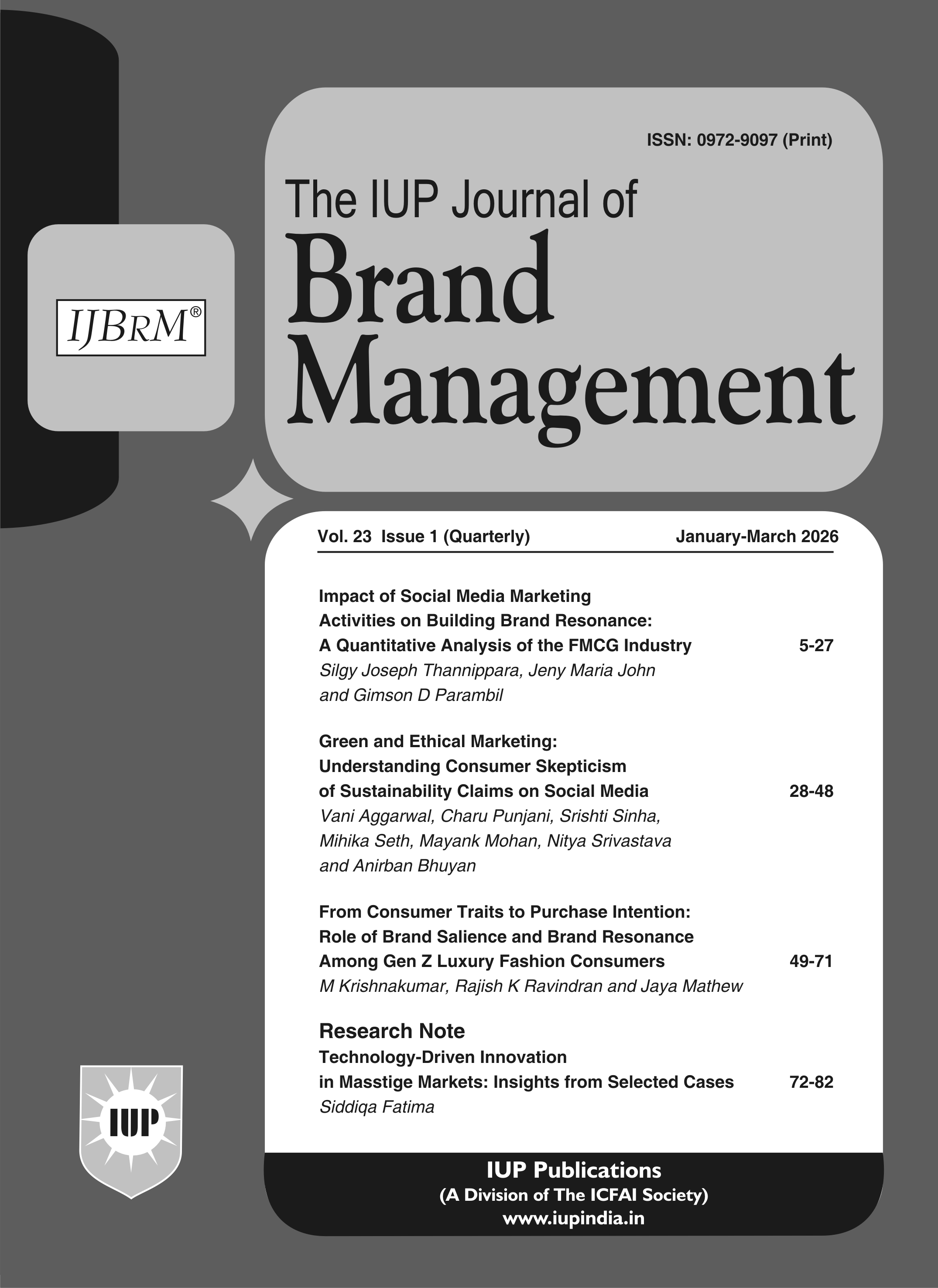 The IUP Journal of Brand Management