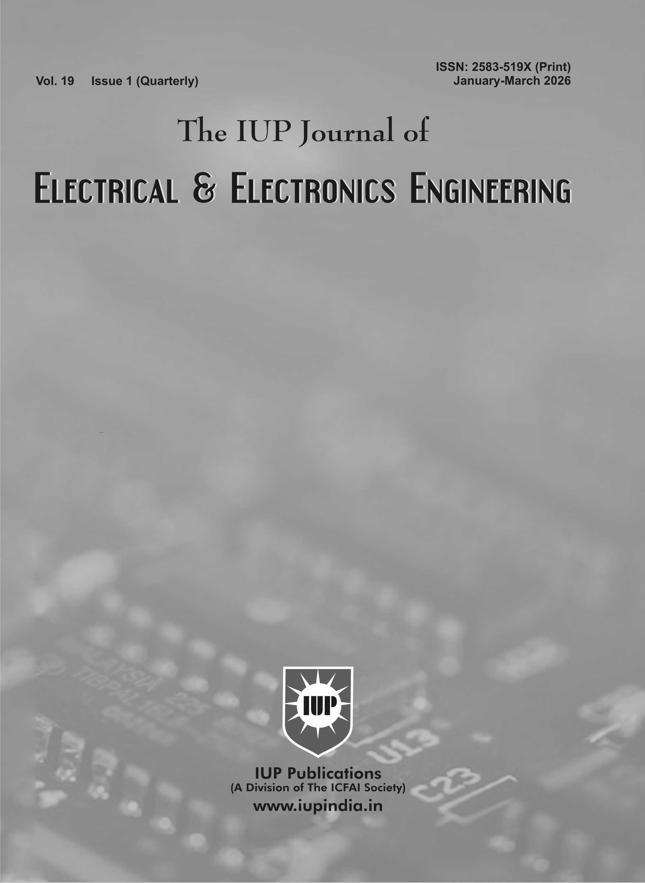 The IUP Journal of Electrical & Electronics Engineering