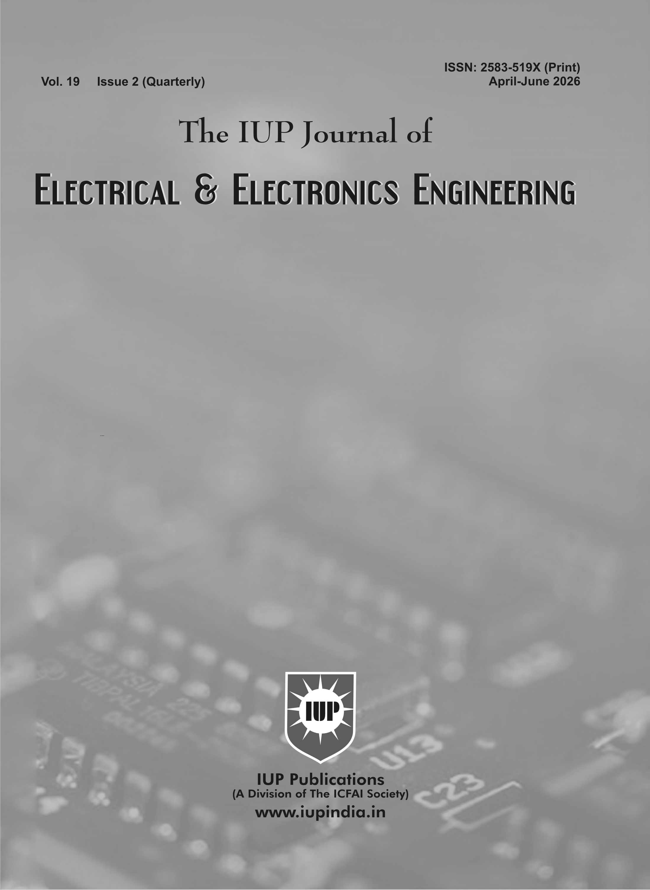 The IUP Journal of Electrical & Electronics Engineering