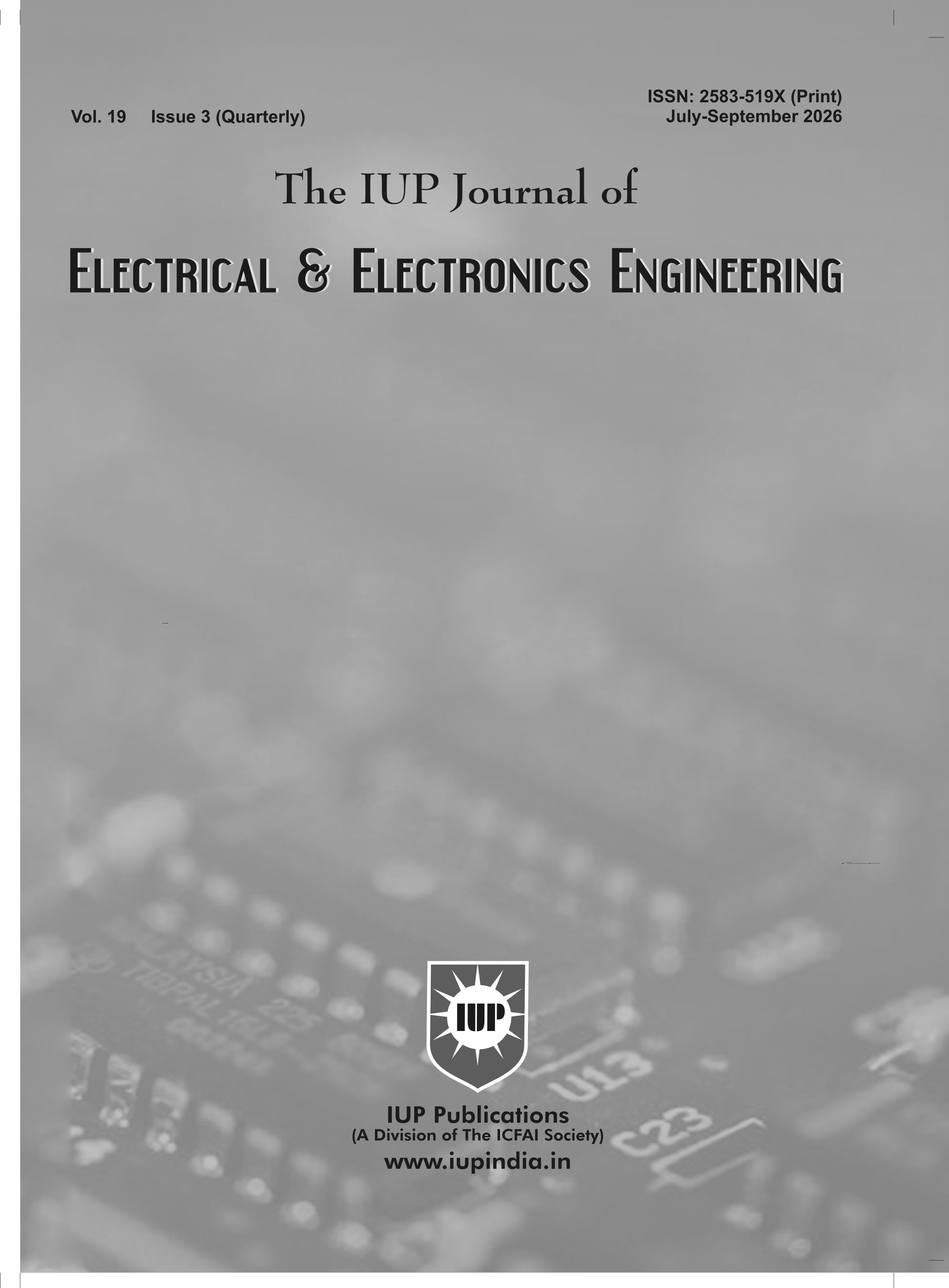 The IUP Journal of Electrical & Electronics Engineering