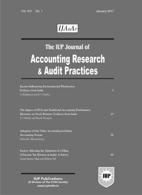 IUP journal of accounting research & audit practices