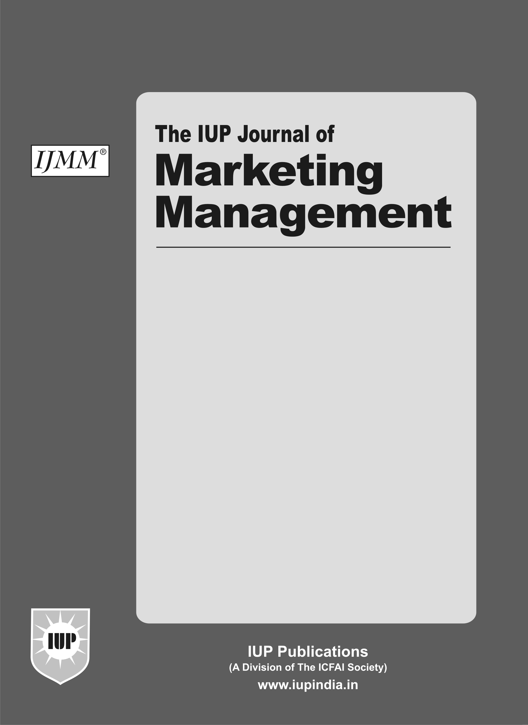 The IUP Journal of Marketing Management